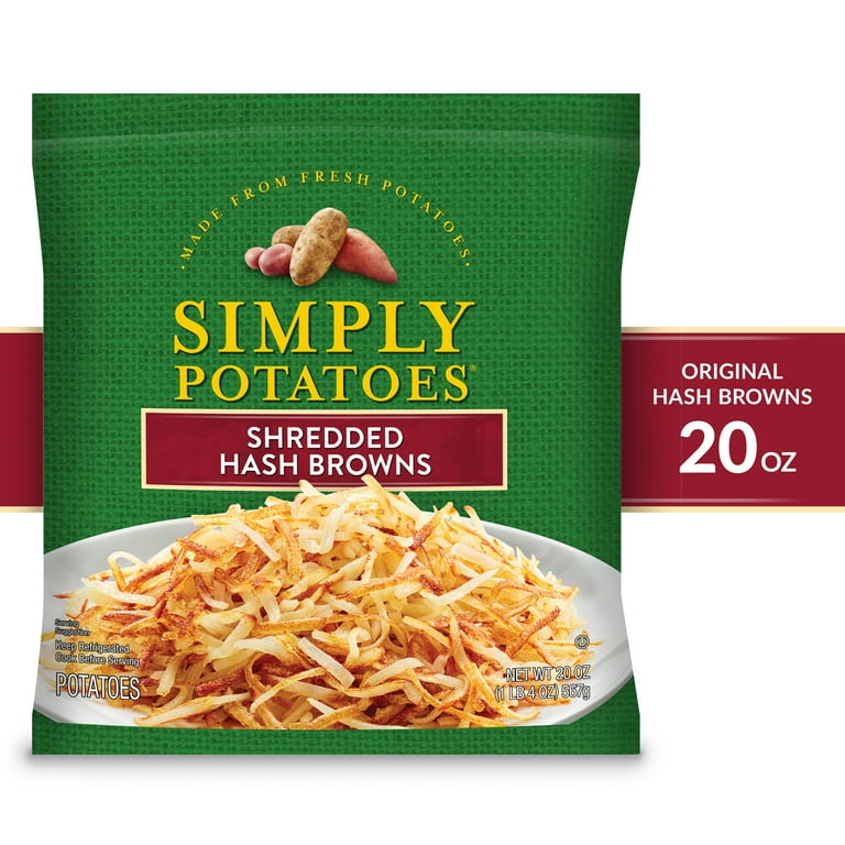 Simply Potatoes Shredded Hash Browns, 20 oz Bag (Refrigerated