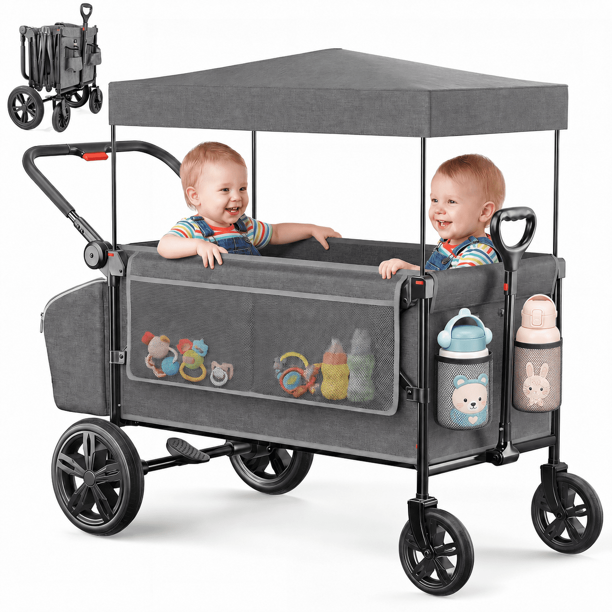 Evenflo, All-Terrain Stroller Wagon, Pivot Xplore, Wayfarer Black