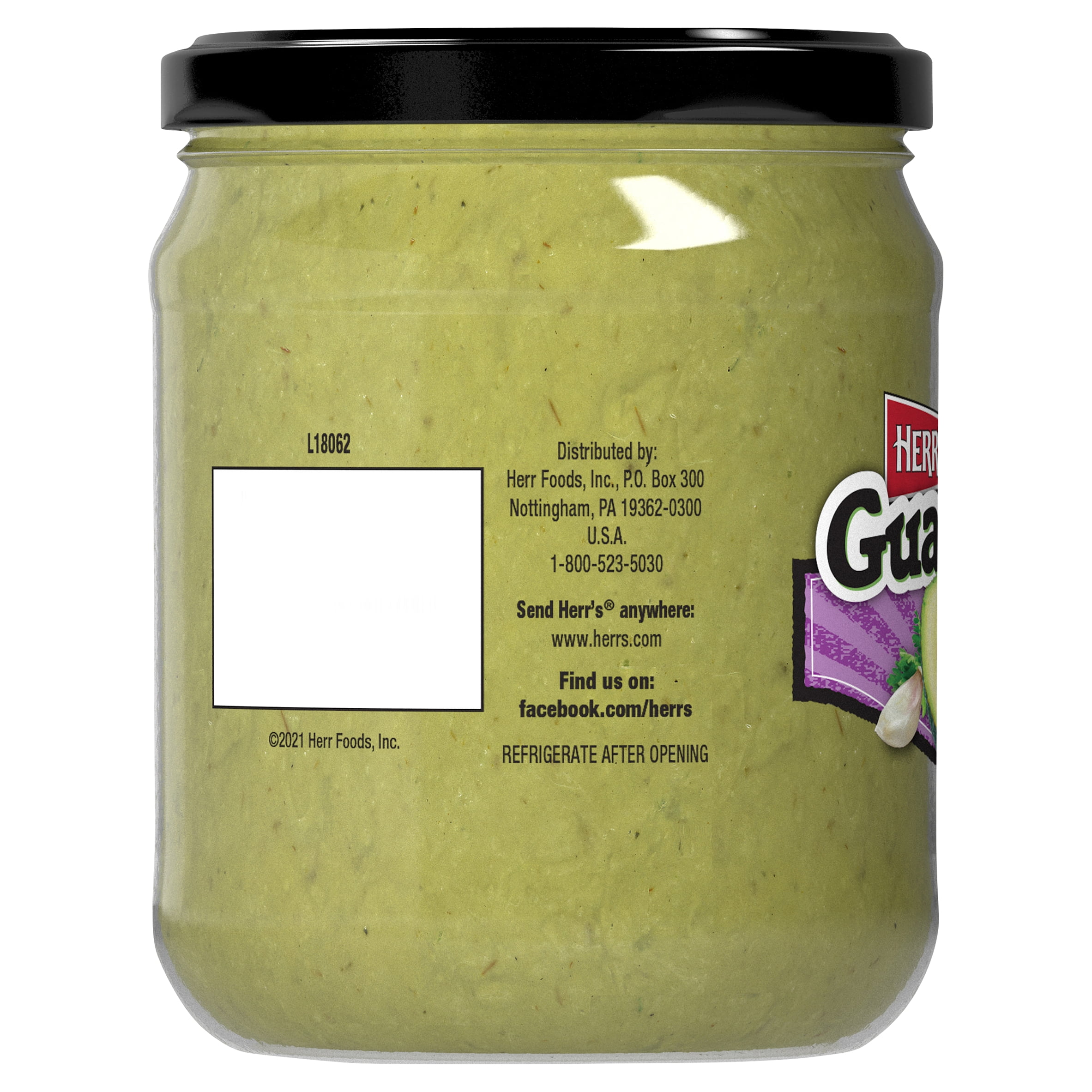 Herr's Creamy Guacamole Dip 15oz, Jar