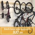 thumbnail image 7 of ZHZFKQ Heavy Duty Screw in Hooks for Hanging,12 Pack Bike Hooks for Garage Wall with Screw Anchors,Wall Mount Bicycle Storage for Ceiling,Large Black Plant Hooks for Ceiling, 7 of 7