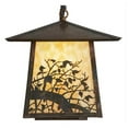 thumbnail image 5 of Meyda Lighting 12'W Stillwater Apple Blossom Curved Arm Wall Sconce, Beige Vintage - 51772, 5 of 5