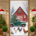 thumbnail image 2 of Decorative Design Vintage Truck Christmas Barn Holiday Farm Scene for Winter Decoration Outdoor Display Christmas Party, 2 of 9