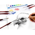 thumbnail image 4 of Plumas De Acuarela 6 PCS Miniature Detail Paint Brush Set Fine Three Sided Line Marker for Watercolor Gouache and Acrylic Art Painting JASKFLY, 4 of 8