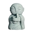 thumbnail image 2 of 2 Miniestatuillas De Monje Japonés Para Té, Para Gabinete, Oficina, Estantería, Con Cierre De Manos, 2 of 9