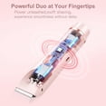 thumbnail image 5 of Dual-Head Electric Trimmer for Women, Alloy, Waterproof, Portable, for Underarm, Bikini, 5 of 8