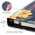 thumbnail image 3 of FORMRS 3 Ring Photo Album 4"x6" Self Adhesive Large Capacity PU Leather Cover, Red Floral Flamingo, 3 of 8