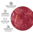 thumbnail image 4 of Disketp Abstract Red Marble Funny Coasters,6 Pcs Leather Coasters With Holder, Perfect Housewarming Hostess Gifts,Protect Furniture From Water Marks Scratch And Damage, 4 of 9
