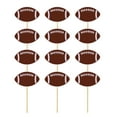 thumbnail image 5 of Oraceous 12pcs Creative Cupcake Toppers Sports Rugby Cake Picks Dessert Decor Party Supplies for Birthday (Rugby), 5 of 10