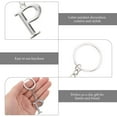 thumbnail image 3 of MasteelfCA Alphabet Letter Pendant Keyring Creative Alloy Keychain Cool Car Keyring Handbag Phone Pendant Charms Gift (P), 3 of 7