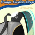thumbnail image 5 of Black and Gold Marble Pattern 17" School Backpacks for Teens,Waterproof Oxford Fabric,S-Shape Padded Straps for School,Travel,Hiking,Camping, 5 of 6