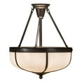 thumbnail image 6 of Meyda Tiffany 200913 Arts And Crafts 3 Light 18" Wide Semi-Flush Bowl Ceiling Fixture -, 6 of 7