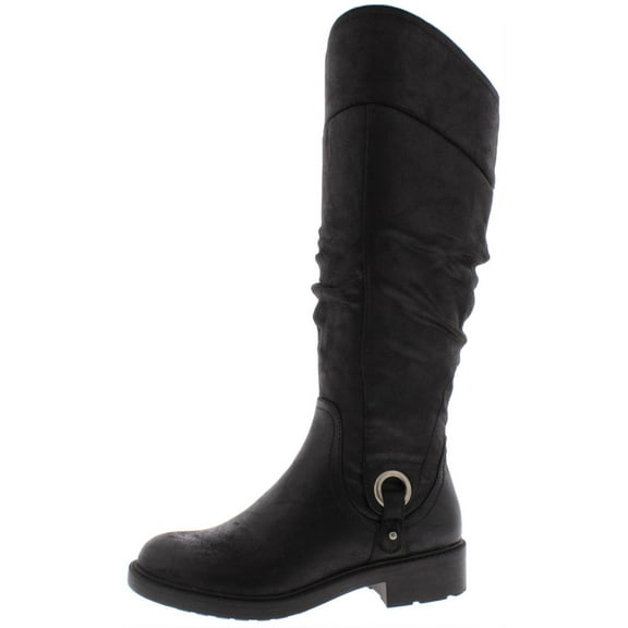 Baretraps Womens Chaya Tall Block Heel Knee-High Boots