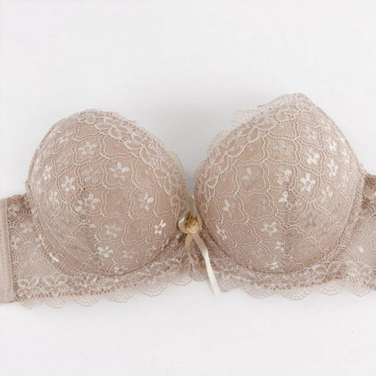 Hot New European High-grade Floral Appliques Lace Bra Push Up Sexy