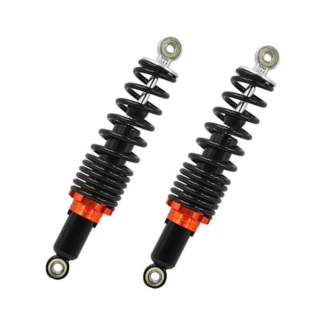 LEFU for Bicycle Hydraulic Rear Shock Absorber Set - Electric Bike Suspension Spring 31cm - Adjustable Soft Hard Damping - High Strength Alloy Buffer - Bold Reinforced Spring - Black