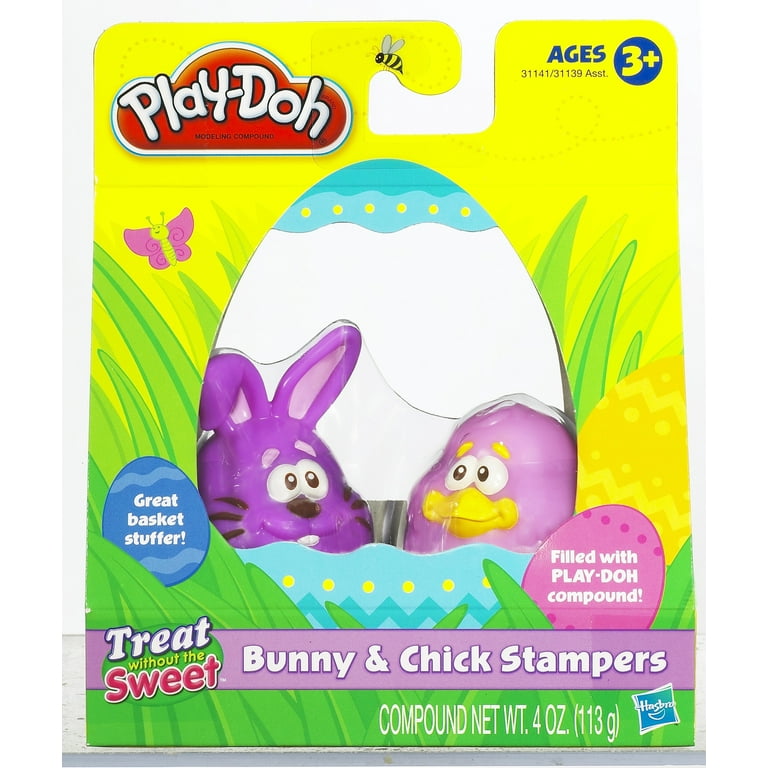 Play-Doh Bunny and Chick Stampers with DOUGH MOLD, Includes PLAY