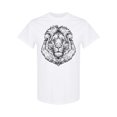 thumbnail image 1 of Hand Drawn Portrait Of Lion T-Shirt Men -Image by Shutterstock, Male 3X-Large, 1 of 2