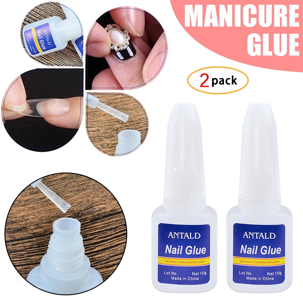 Nail Supplies Wholesale Nail Glue With Brush Glue Nail Fake Adhesive 20ML  2PC 