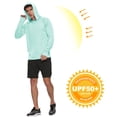 thumbnail image 3 of FEDTOSING Men's UPF 50+ Long Sleeve Shirts Sun Protection SPF/UV Fishing Hoodie T-Shirts Green, 3 of 6