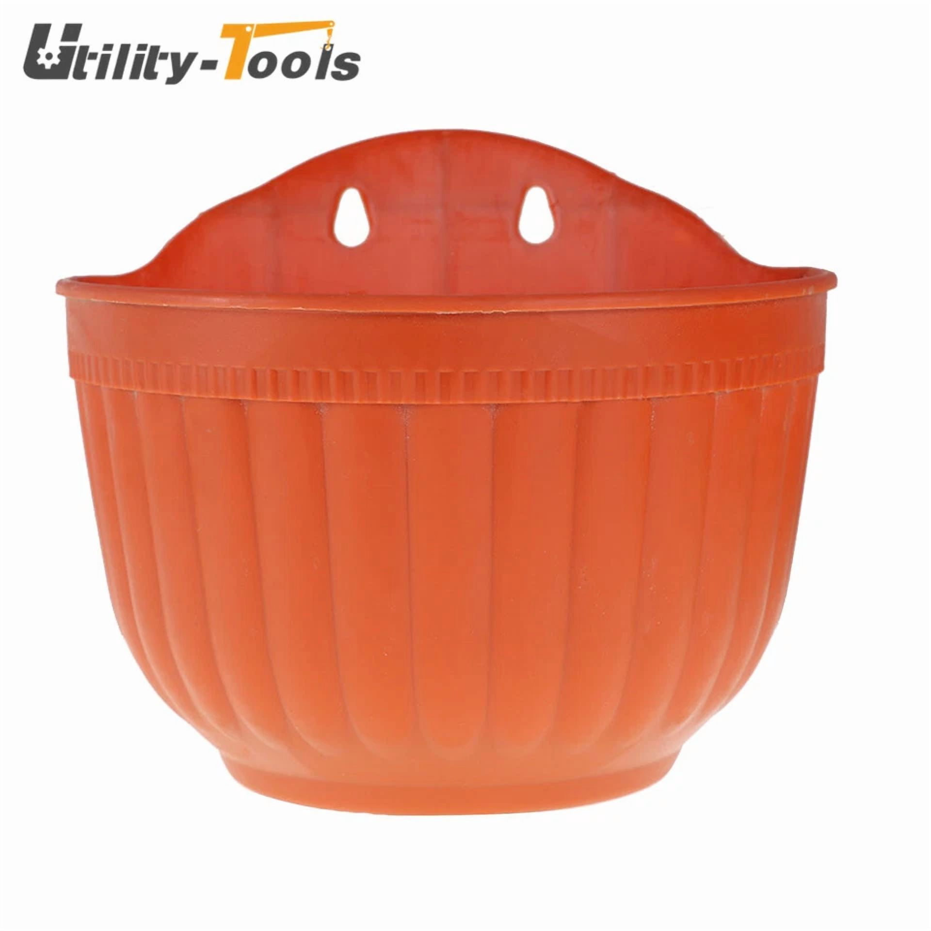 PURELY- 8.1'' Plastic Wall Hanging Flower Pots Garden Balcony Basket Plant Planter 4Pack