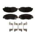 thumbnail image 3 of KarParts360 For Honda Civic 1996-2011 Brake Pads Front | Ceramic Friction | Bonded Attachment Method | 5.84 Millimeters Inner/Outer Pad Thickness | Sold As Set, 3 of 4