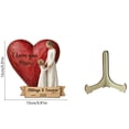 thumbnail image 3 of DefiDgd Vintage Rustic Wooden Heart Table Decor,2026 Happy Mother's Day Farmhouse Table Decoration for Wedding Mother's Day Holiday Party Gift Photo Props(A), 3 of 6