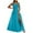 Blue, variant on TMOYZQ Women's Elegant Sparkly Glitter High Split Maxi Dress Sleeveless V Neck Ruched A-Line Tulle Maxi Dresses Formal Evening Party Prom Gowns Bridesmaid Dress