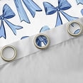 thumbnail image 4 of Homewish Ribbon Bow Knot Blackout Curtains Set of 2 (52x84 Each),Cartoon Bowtie Window Curtains,White Blue Curtains and Drapes For Girl,Breathable Home Decor, 4 of 6
