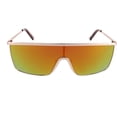 thumbnail image 3 of GFDYREE Oversized Flat Top Square VINTAGE RETRO SHIELD VISOR Style Aviator SUNGLASSES, 3 of 3