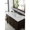 thumbnail image 4 of James Martin Vanities 48" Burnished Mahogany Single Vanity w/ 3 CM Eternal Jasmine Pearl Quartz Top, 4 of 5