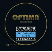 Optima 24 K Gold Plated Electric Guitar Strings .008-.038