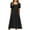 Black, variant on NXMZXB Women's Summer Short Sleeve A-Line Midi Dresses Casual Ruched Pleated Tunic T-Shirt Dresses Loose Flowy Beach Sundress with Pockets Pink XXL