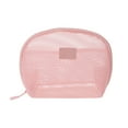 thumbnail image 1 of Bolsas de maquillaje de malla de mano únicas 1 Pc poliéster rosa 9.84in, 1 of 5