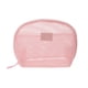 thumbnail image 1 of Bolsas de maquillaje de malla de mano únicas 1 Pc poliéster rosa 9.84in, 1 of 5