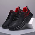 thumbnail image 3 of Men's Lace‑Up Athletic Running Sneakers, Synthetic Upper Casual Sports Shoes with Contoured Midsole for Daily Outdoor Activities, 3 of 8