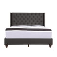 thumbnail image 7 of Passion Furniture Julie Black Tufted Upholstered Low Profile Full Panel Bed, 7 of 7