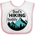 thumbnail image 3 of Inktastic Dad's Hiking Buddy with Mountains and Trees Boys or Girls Baby Bib, 3 of 4