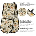 thumbnail image 4 of Dailycode Double Sided Oven Mitt with Loop Heat Resistant Kitchen Long Potholders 7" x 35" Bee Honey and Daisy, 4 of 6