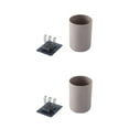 thumbnail image 1 of serony 2Pcs/set Wall-mounted Toothbrush Holder Organizer Toothbrush Holder Organizer Environment-friendly Environment-friendly Plastic Toothpaste Wash Cup Mug Coffee 2Set, 1 of 6