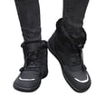 thumbnail image 1 of Botines Tobillo Botas Descalzas Caja Punta Ancha Con Forro Piel para Mujer Senderismo Al Aire Libre, 1 of 9