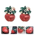 thumbnail image 6 of LABSERRON 2Pcs Red Alloy Artificial Crystal Brooch for Shiny Everyday Wear and Parties, 6 of 8
