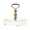 White, variant on Creative Co-Op Round Metal & Wood Tray with Handle