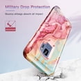 thumbnail image 7 of CASEFIV for Samsung Galaxy S9 Case,Marble Pattern Heavy Duty Shockproof Full Body Protective Phone Cover for Women Girls,Rose Gold, 7 of 7