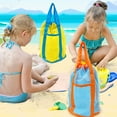 thumbnail image 6 of ZPAQI Sand Toy Bucket Bag Mesh Beach Bag Beach Toy Bag Large Capacity Beach Handbag, 6 of 17