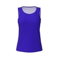 thumbnail image 4 of Fotbe Darkblue Womens Loose Fit Casual Flowy Slim-Fit Tank Tops Athletic Round Neck Trendy Sleeveless Summer Tops for Gym and Yoga-Large, 4 of 9