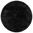 thumbnail image 2 of Elegant and Plush Hand-Woven Solid Shag Indoor High Traffic Round Area Rug by Blue Nile Mills - 6.5' Round, Black, 2 of 4