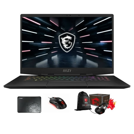 MSI Stealth GS77 -17 Gaming & Entertainment Laptop (Intel i9-12900H 14-Core, 17.3" 120Hz 4K Ultra HD (3840x2160), NVIDIA GeForce RTX 3080 Ti, Win 11 Pro) with Loot Box , Clutch GM08 , Pad