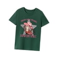 thumbnail image 2 of Camiseta básica para mujer, ropa de calle, cuello redondo, para deportes de playa, Camping L, 2 of 8
