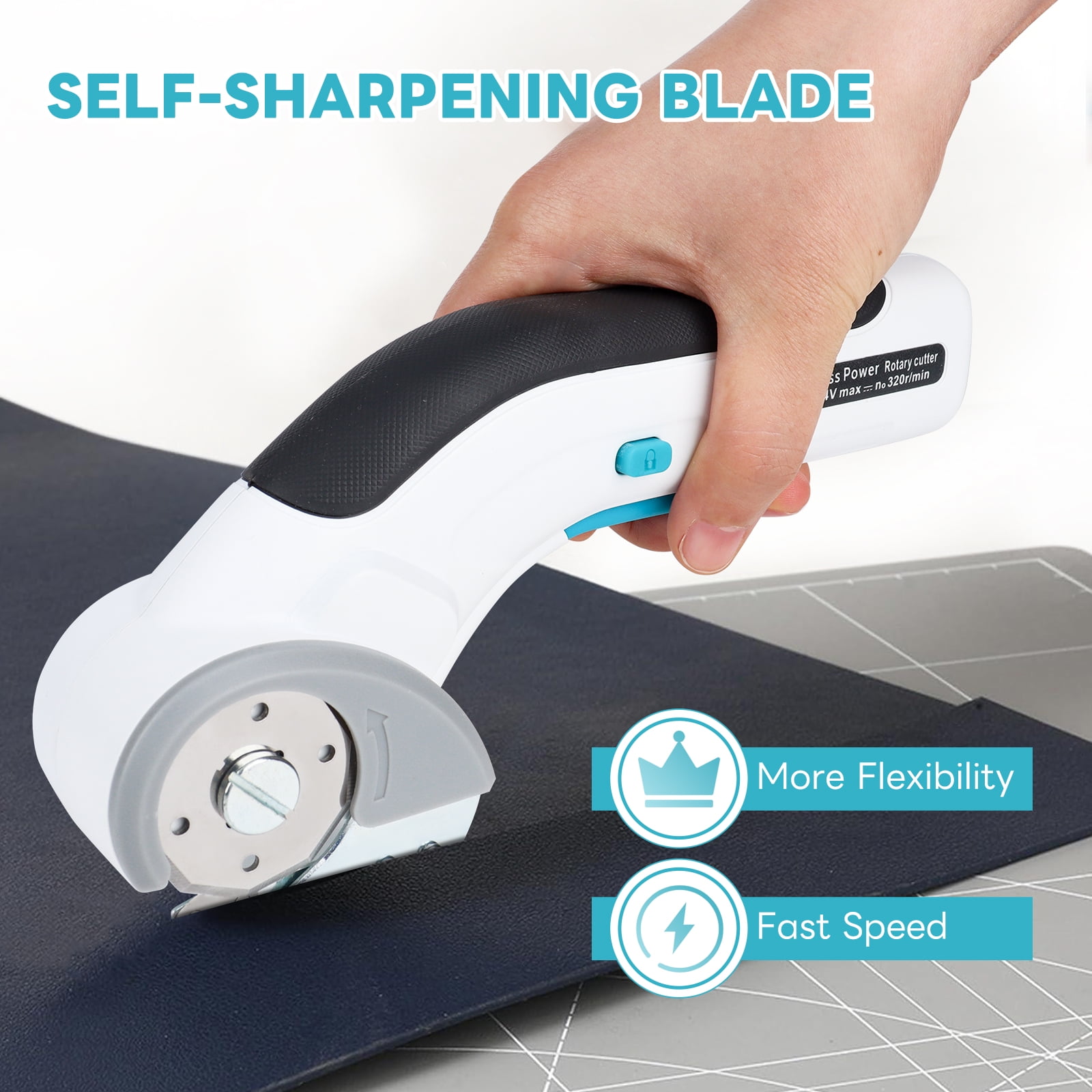 4V Cordless Electric Scissors with Replaceable Blade – Versatile for Multiple Materials, Rechargeable via Type - C, Safe & Comfort Grip
