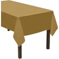 thumbnail image 1 of Party Essentials Heavy Duty Plastic Table Cover, 54 x 108", Metallic Gold, 1 of 4