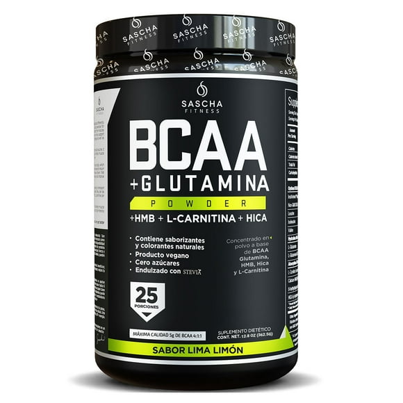Concentrado en polvo BCAA Sascha Fitness Lima Limón Fitness Town SFBCLL